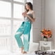 thumbnail image 5 of Fotbe Teal Turquoise 1 Pantalones de Pijama para Mujer, Pantalones de Dormir, Pantalones Pj con Cordón y Bolsillos-Small, 5 of 6