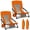 Bright Orange, variant on Portable Folding Beach Camping Chair 2 Pack, Lightweight Sling Chair with Cup Holder, 300lbs Capacity for Outdoor Lawn