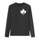 thumbnail image 3 of MHFRRA Camiseta de Manga Larga para Mujer con La Bandera del Día de Canadá y La Hoja de Arce Canadiense. Gris Oscuro, 3 of 3