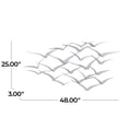 thumbnail image 4 of DecMode Silver Metal Flying Bird Wall Decor, 4 of 13