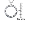 thumbnail image 4 of West Coast Jewelry Women's Cubic Zirconia Open Circle Stainless Steel Necklace - 16", 4 of 4