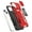 Red, variant on For iPhone 12 Pro Max Case Sliding Lens with Magnetic Ring Stand +Tempered Glass