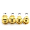 thumbnail image 5 of 8PCS Solid Brass Sam Browne Button Screw Studs Nail Round Rivets for DIY Leather Craft Belt Wallet Handbag 5x8x8mm, 5 of 5