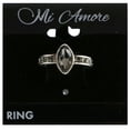thumbnail image 2 of Mi Amore Crystal Sized-Ring Silver-Tone/Gray Size 7.00, 2 of 2