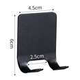 thumbnail image 2 of Gancho sin perforaciones para puerta fuerte, colgador de pared de acero inoxidable para maquinilla de afeitar (negro) Ehuebsd Libre de BPA, 2 of 6