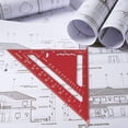 thumbnail image 5 of 7 Inch Carpenter Square, Red Triangle Ruler, High Precision Aluminum Alloy Triangle Ruler,Layout Measuring Tool, 5 of 7