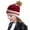 Red, variant on Babysbule Hats for Women Winter Womens Winter Knitted Beanie Hat Faux-Fur Pom Fleece Lined Warm Beanie