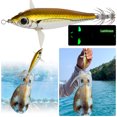 thumbnail image 4 of Se Señan 83 Mm Luminosa Nocturna Calamar Lámpara Pesca Gancho Doble Pescado Sepia Que Atrae en Forma Pez Realista para Calamares Pulpo, 4 of 9