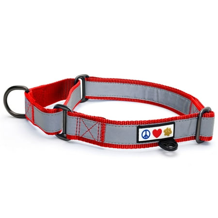 UPC: 0735255515596 | Pawtitas Martingale Dog Collar Puppy Collar Reflective Dog Collar Training Dog Collar Dog Collar Medium Dog Collar Red Dog Collar