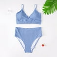 thumbnail image 3 of Gubotare Women Swimsuits Women Naughty Nightlife Lingerie Set Bandeau Bikini Extreme Hot Mini Thong String Underwear,Light Blue 3XL, 3 of 5