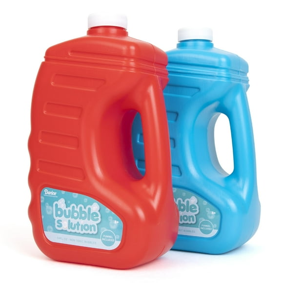 Recarga Darice de Bubble Solution, paquete de 2 unidades, 3,8 L, con varitas de burbujas