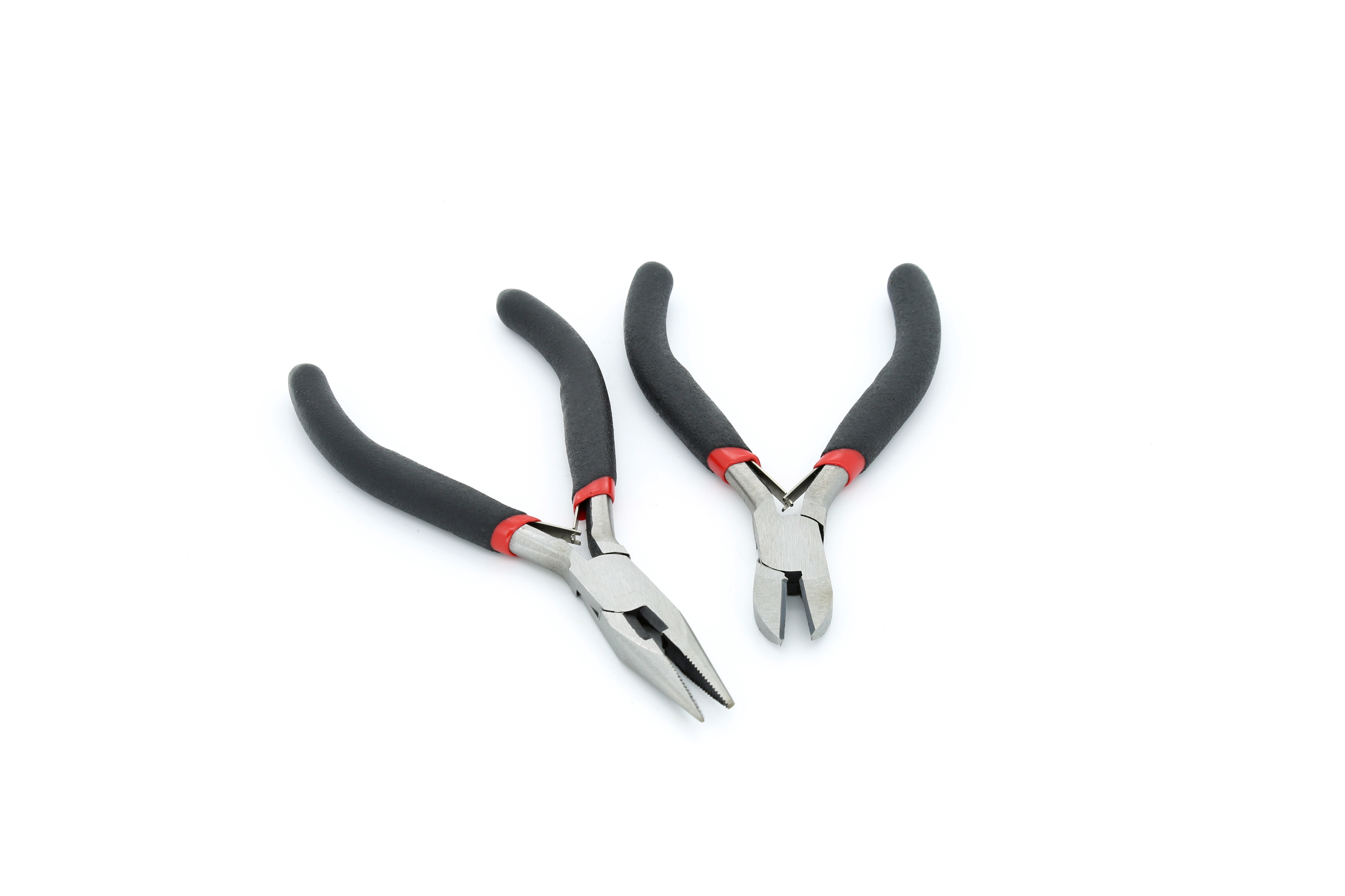 Hyper Tough 2 Piece Mini Long-Nose and Diagonal Pliers Set