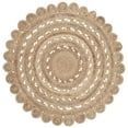 thumbnail image 2 of SAFAVIEH Natural Fiber Jannah Solid Braided Jute Area Rug, Natural, 10' x 10' Round, 2 of 6
