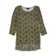 thumbnail image 2 of Alfani Blusa de punto alto-bajo para mujer, amarillo, pequeño, 2 of 2