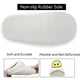 thumbnail image 3 of Pantuflas de cara sonriente retro Fuzzy Fluffy Cute House Home Shoes Memory Foam Soft Plush Warm Indoor Slides Winter Fur Zuecos para Mujeres Hombres (Blanco-Azul, 39/40) oso de fresa necesidades diarias, 3 of 6
