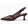 thumbnail image 3 of Women  Pointed-Toe Pumps with Mesh and Lace Paneling   Low Kitten Heels with Delicate Straps | Wedding Shoes & Formal Footwear, 3 of 4