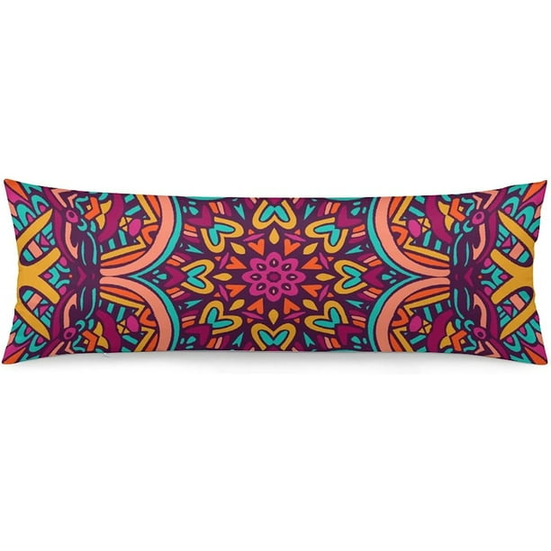 Body Pillow Covers 20x54 Inches Ethnic Pattern Bedding Decorative Large Body Pillow Protector