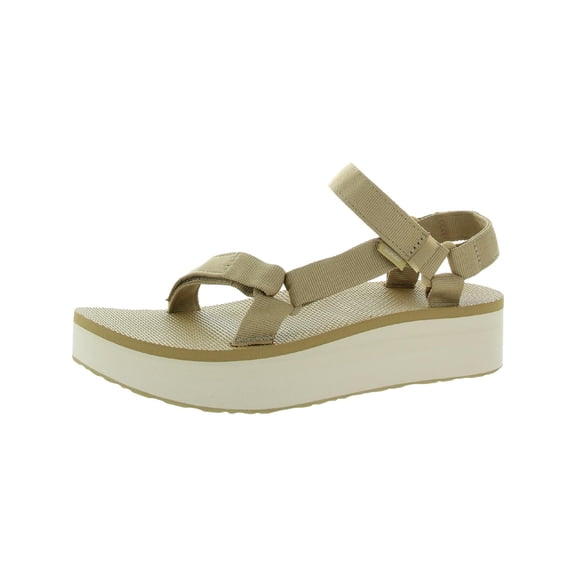 Teva Womens Flatform Textured Ankle Strap Platform Sandals