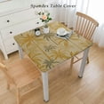 thumbnail image 2 of COMIO Waterproof Resistant Fabric Palm Tree Couch Vintage Decoration Square Tablecloth White, 2 of 7