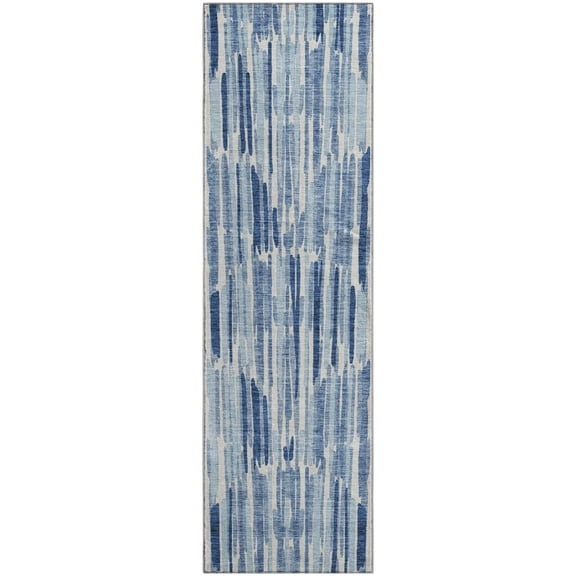 Dalyn Rugs Premium Machine Washable Mayfield AMF739 Blue 2'3" x 7'6" Runner Rug