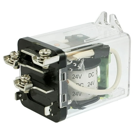 Single Coil Latching Relay Unique Bargains Unique Bargains JQX-59F JQX-80F-1Z DC 24V Coil 80A SPDT High Power Relay 1 NO N/O 1 NC N/C ()