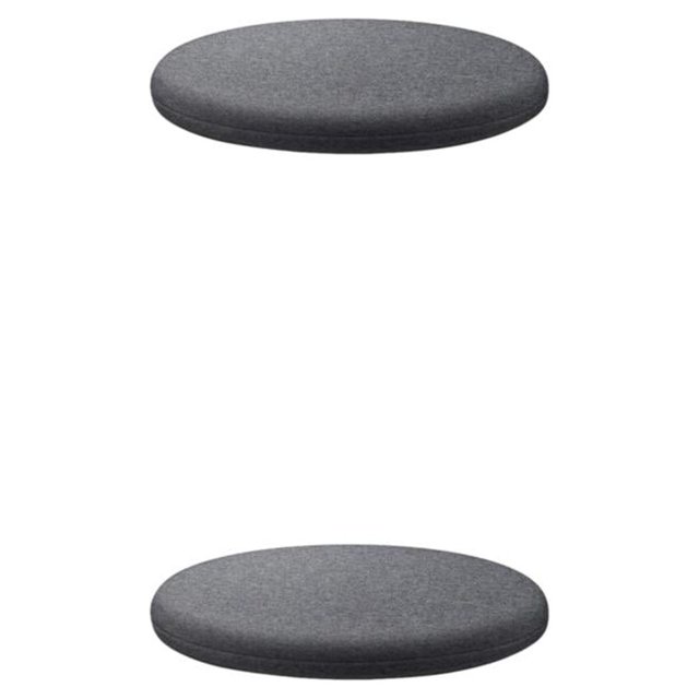 Baohd Coussin de Chaise Doux, Confortable et Agréable pour la Peau Coussin Rond Gris Foncé 40cm 2Set