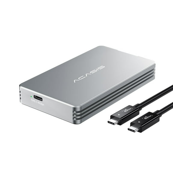ACASIS 40Gbps M.2 NVMe SSD Enclosure, NVMe Enclosure for M1/M2/ Pro/Max,Compatible with USB4/3.2/3.1/3.0/2.0, Support 2280/2260/2242/2230 B M M-Key, Tool Free Installation