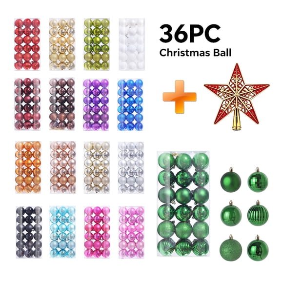 Shatterproof Christmas Ornaments, Commercial Grade Plastic Glitter Balls for Indoor and Outdoor Decor, Festive Spherical Decorations with Easy Hanging Loop, Durable Holiday Tree and Party Decorations