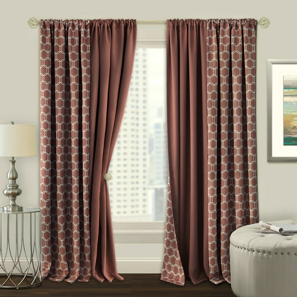 Prelude Reversible Blackout Rod Pocket Curtain Panel