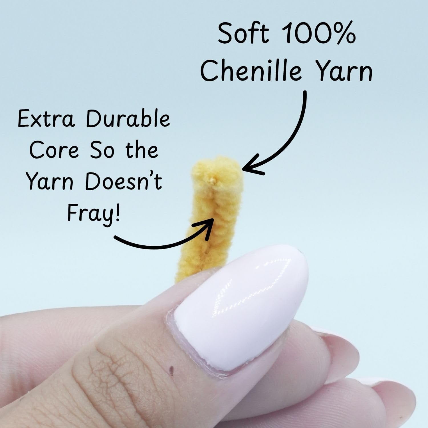 Size 6 Chenille Yarn 10.5oz/300g 192yds/210m, Ice Cream Pink, Color 2
