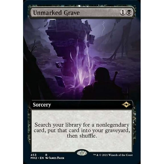 MtG Modern Horizons 2 Rare Unmarked Grave (Extended Art) #453