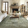 thumbnail image 1 of vfytbgnhj 8X10 Area Rugs for Living Room Bedroom Dining Room  Machine Washable Rug Floor Cover  Print Vintage Aesthetic Carpet  Low Pile Area Rug with Non Slip Rubber Backing  Blue, 1 of 8