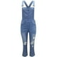 thumbnail image 4 of Txlixc Tirantes de denim, botones comunes, correas de hombro, jeans rasgados Txlixc moderno, simple, 4 of 6
