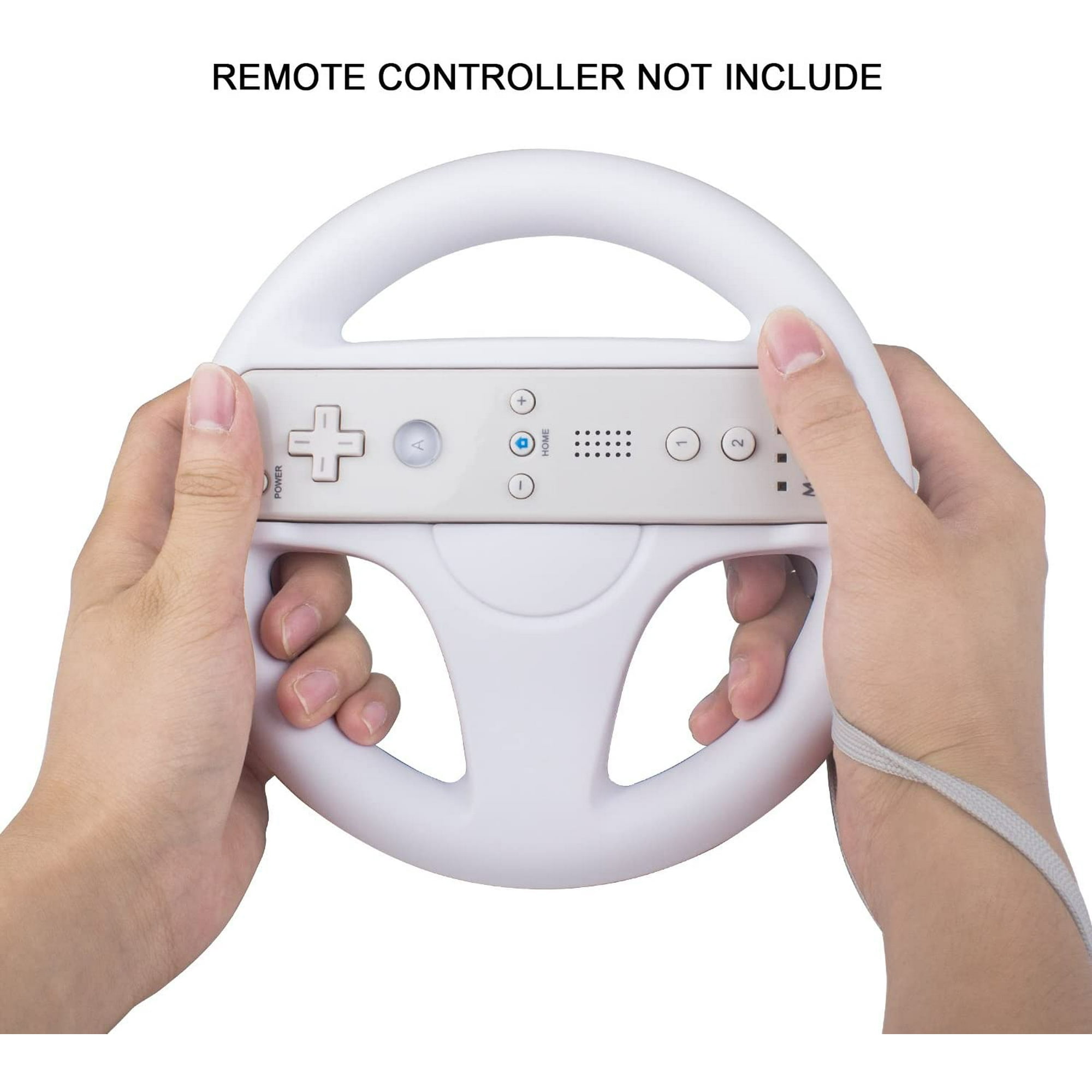 2 Volants Blancs Pour Wii - Compatibles Wii U - Neufs Sous Blister