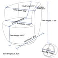 thumbnail image 3 of Ouyessir Swivel Barrel Chair,Modern Round Accent Armchairs,Teddy Fabric Comfy 360 Degree Swivel Single Sofa for Nursery,Living Room,Bedroom, 3 of 7