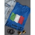thumbnail image 3 of Buon Ferragosto Italy Flag T-Shirt Women -Image by Shutterstock, Female Large, 3 of 4