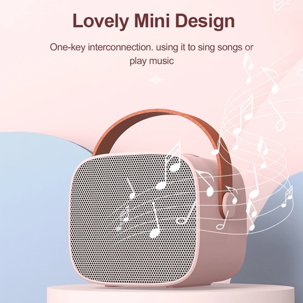 Mini Machine for Kids and Adults Portable Speaker with Wireless Microphone ,True Acoustic Power Amplifier