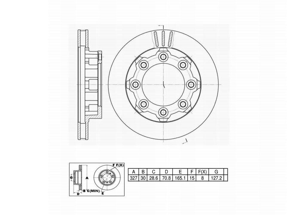 Winstop Brake Rotor, Front WS233862, Dodge W350 1993-1981