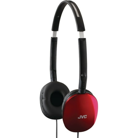 Head Float - JVC HAS160R FLATS Lightweight Headband Headphones (Red)