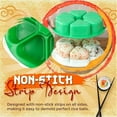 thumbnail image 4 of Triangular sushi mold, 6-hole nori and rice maker for quick onigiri shaping at home, 4 of 6