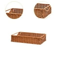 thumbnail image 6 of WeiLaiKeQi Fruit Basket Handmade Tabletop Woven Food Basket for Cupboard Shelves Spoons Brown S, 6 of 9