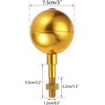 thumbnail image 2 of Flag Pole Ball Topper Ornament Outdoor Flagpole Topper Replacement Thread Flag Pole Topper, Aluminum Alloy Flagpole Ball Topper Fits Standard Usa Flag, 2 of 5