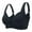 Black, variant on Women's Seamless Nursing Bra with Lace Detail Front Double Opening Clasp for Pregnancy Postpartum Comfort Support