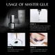 thumbnail image 4 of GOLLEE-sellador de pestañas Super Bonder, pegamento para extensiones de pestañas, 0,5 segundos, retención de secado rápido, adhesivo negro de 8 semanas （ E01 and Bonder02, 4 of 5