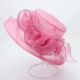 thumbnail image 1 of CAIXIA Fascinator Hat Women Organza Floral for Derby Hat Tea Party Church Hats Adjustable Wide Brim Derby Fascinator Hat Sun Visors for Women Wide Brim, 1 of 3