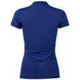 thumbnail image 3 of Ma Croix Womens Polo Shirt Short Sleeve Slim Fit Uniform Workwear Activewear Sportswear, 3 of 4
