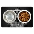 thumbnail image 1 of Zombie Pet Mat for Food and Water, Unusual Scream Monster Woman with Empty Eyes Looking up Horror Picture Design, Non-Slip Rubber Mat for Dogs and Cats, 18" X 12", by Ambesonne, 1 of 2