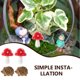 thumbnail image 3 of BRIGHTFUFU 1 Juego de decoraciones de setas erizo de jardín de hadas, figuritas de resina de maceta, decoraciones de jardín, 3 of 7