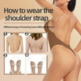 thumbnail image 6 of Elainilye Fashion Body Suits for Womens Tummy Control Bodysuit Chest Cushion Comfortable Hollow Out Bra Underwear,Brown, 6 of 7