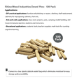 thumbnail image 4 of Rhino Wood Industries: 3/8" x 2" - 100 Pack Wooden Dowel Pins - Kiln Dried, Fluted, and Beveled, 4 of 6